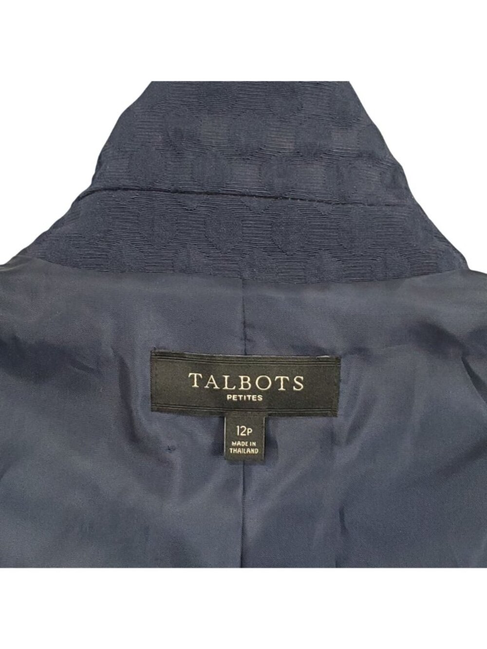 Talbots 12 Petite 12P Jacket Coat Chunky Button Textured Preppy Peter Pan - Picture 3 of 10
